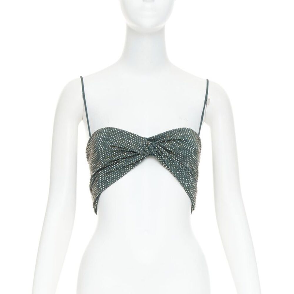 Alexandre Vauthier Crystal Cropped Top